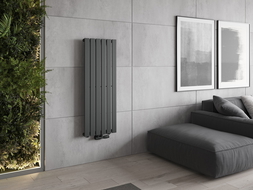 Mexen Boston dekoratívny radiátor 1200 x 452 mm, 611 W, antracit - W213-1200-452-00-66