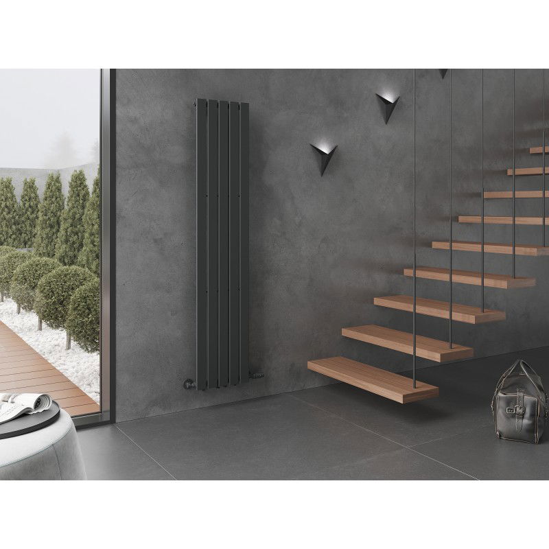 Mexen Boston, dekoratívny radiátor, 1800 x 376 mm, 740 W, antracit - W213-1800-376-01-66