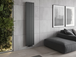 Mexen Boston dekoratívny radiátor 1800 x 376 mm, 740 W, antracit - W213-1800-376-01-66