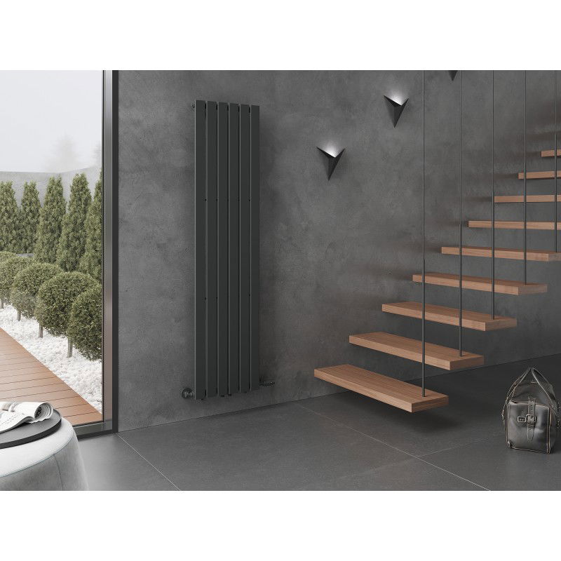 Mexen Boston dekoratívny radiátor 1800 x 452 mm, 888 W, antracit - W213-1800-452-00-66