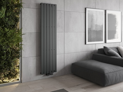Mexen Boston dekoratívny radiátor 1800 x 452 mm, 888 W, antracit - W213-1800-452-00-66