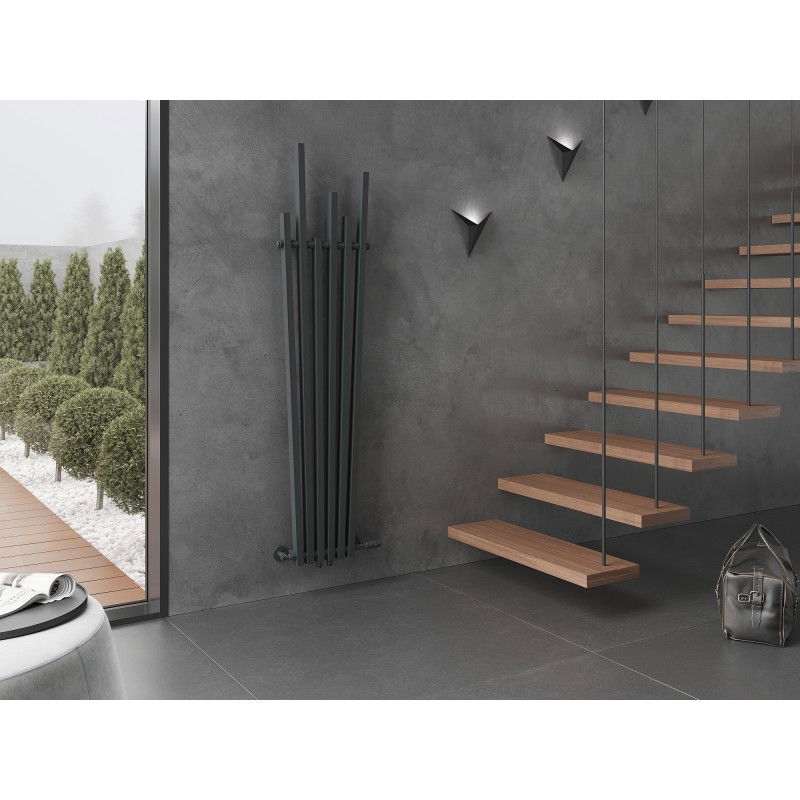 Mexen Omaha dekoratívny radiátor 1800 x 420 mm, 655 W, antracit - W208-1800-420-00-66