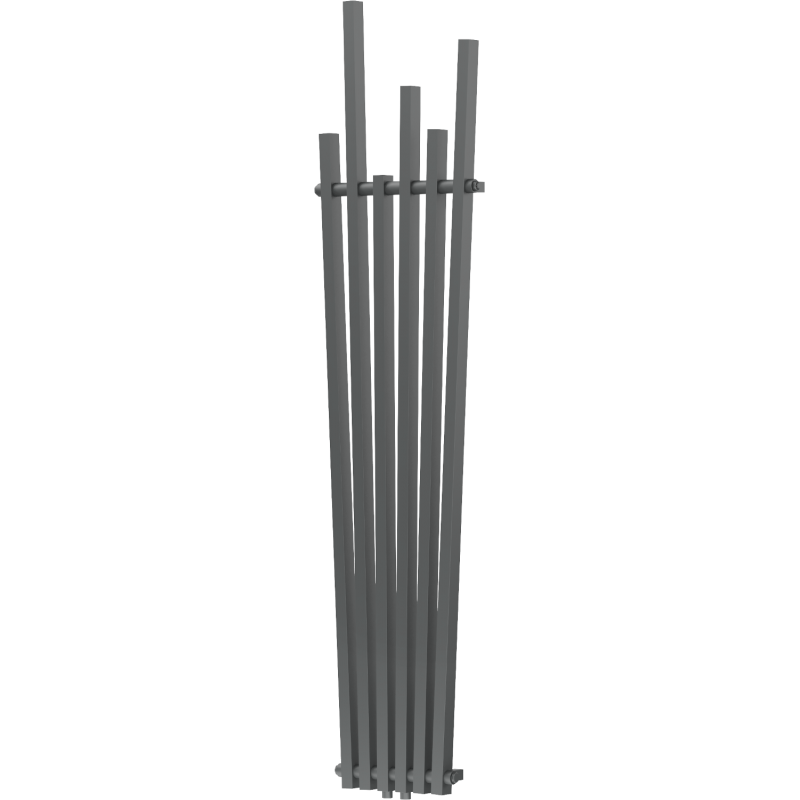 Mexen Omaha dekoratívny radiátor 1800 x 420 mm, 655 W, antracit - W208-1800-420-00-66