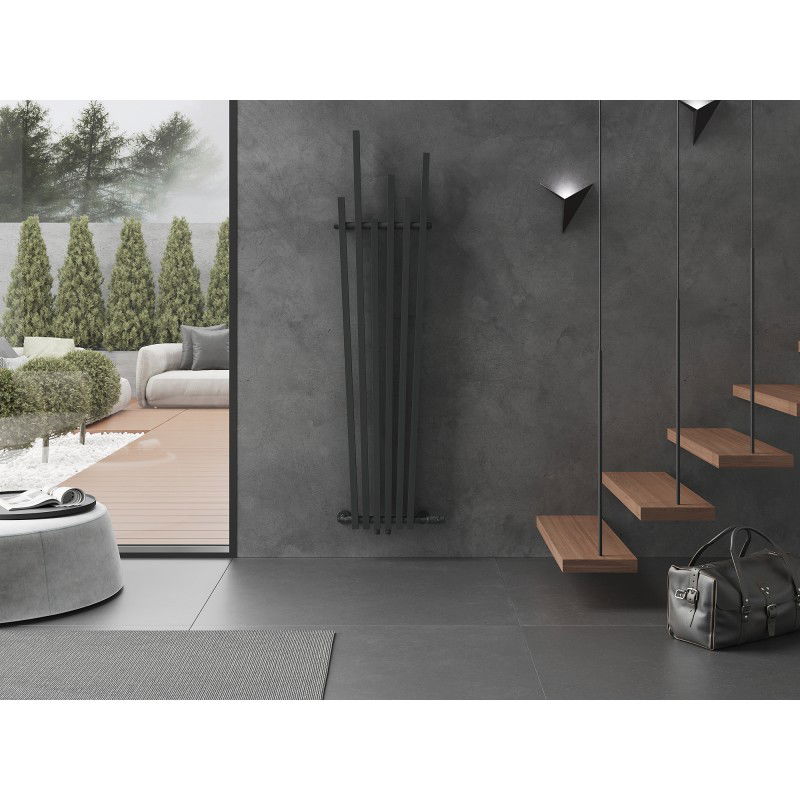 Mexen Omaha dekoratívny radiátor 1800 x 420 mm, 655 W, antracit - W208-1800-420-00-66