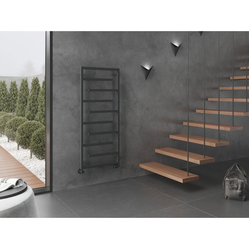 Mexen Orlando dekoratívny radiátor 1380 x 600 mm, 445 W, antracit - W207-1380-600-00-66