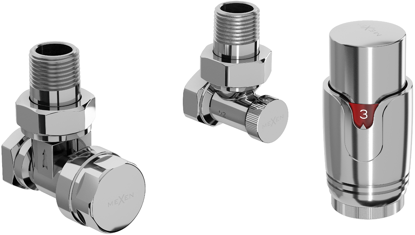 Mexen G00 zostava termostatická rohová, chróm - W901-900-01