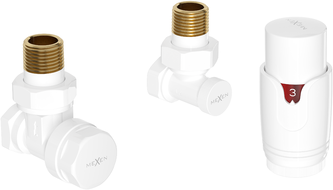 Mexen G00 termostatická sada rohová, biela - W901-900-20