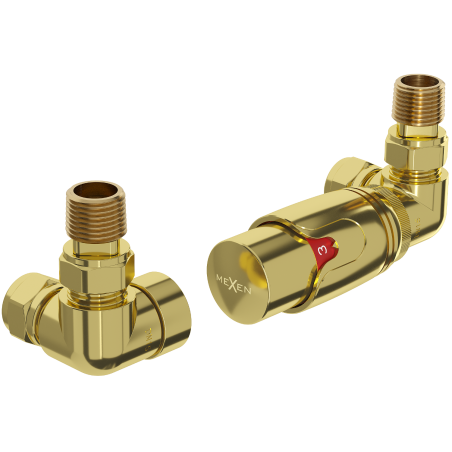 Mexen G00 termostatická súprava osová, zlatá - W903-900-50