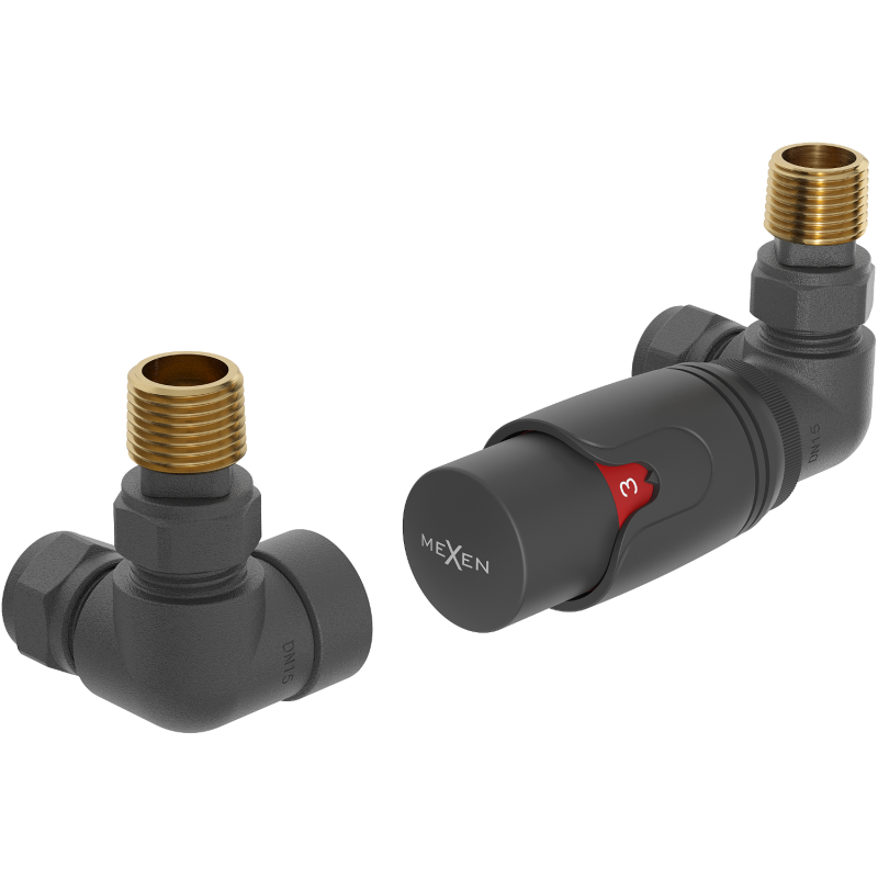 Mexen G00 zostava termostatická osová, antracit - W903-900-66