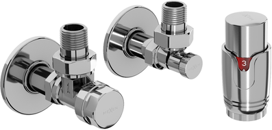 Mexen G00 termostatická sada uhlová s krytom R, chróm - W901-900-904-01