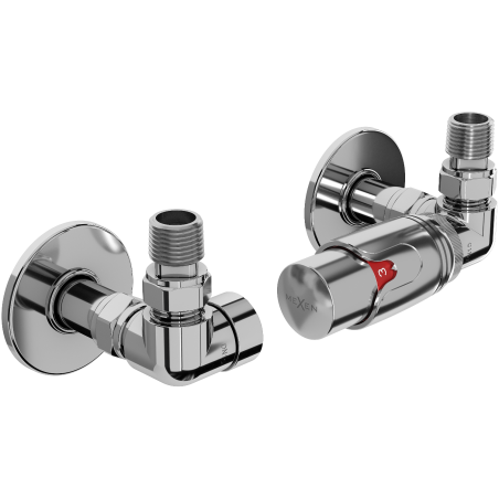 Mexen G00 termostatická súprava osová s krytkou R, chróm - W903-900-904-01