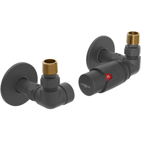 Mexen G00 termostatická súprava osová s krytom R, antracit - W903-900-904-66