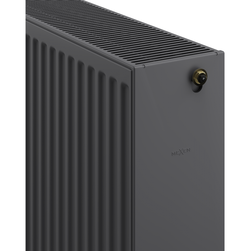 Mexen CC33 doskový radiátor 500 x 2800 mm, stredné dolné pripojenie, 5659 W, antracit - W6C33-050-280-66