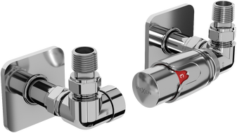 Mexen G00 osový termostatický set s krytom S, chróm - W903-900-909-01