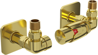 Mexen G00 osový termostatický set s krytom S, zlatý - W903-900-909-50
