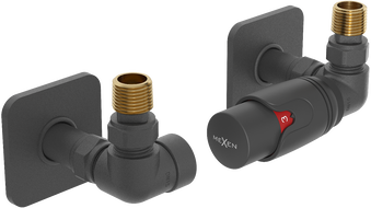 Mexen G00 termostatická súprava osová s krytkou S, antracit - W903-900-909-66