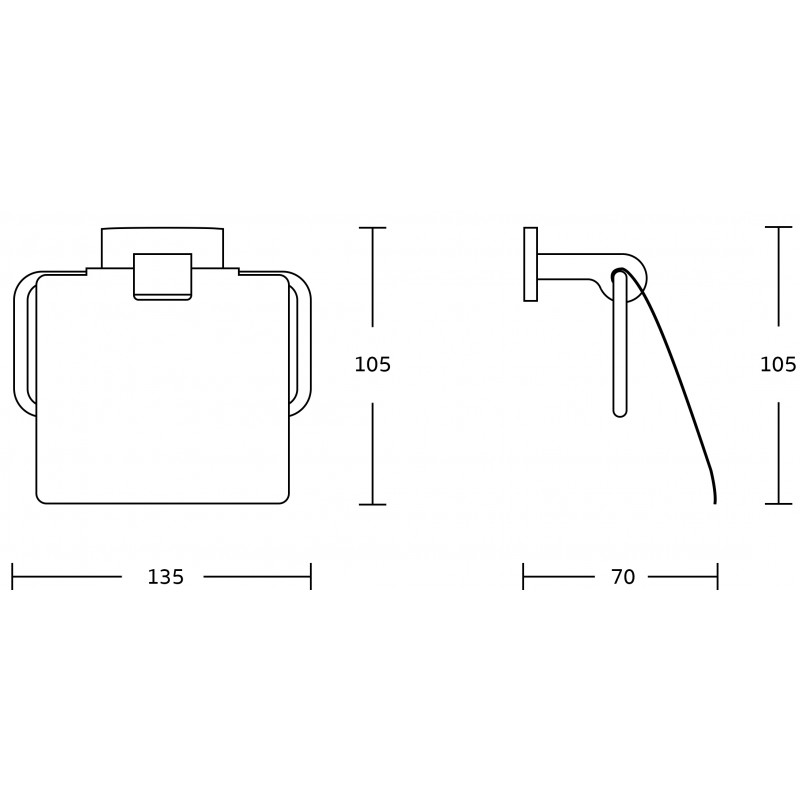Mexen Zoja držiak na toaletný papier, zlatý - 7019133-50
