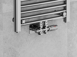 Mexen G00 termostatická súprava uhlová/rovná s krytom S, Duplex, DN50, chróm - W908-900-910-01