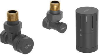 Mexen G05 nástenná termostatická sada, antracit - W901-958-66