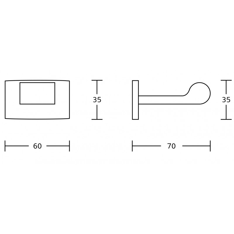 Mexen Zoja háčik na uterák, čierny - 7019135-70