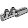 Mexen G05 termostatický uhlový set, Duplex, DN50, chróm - W907-958-01