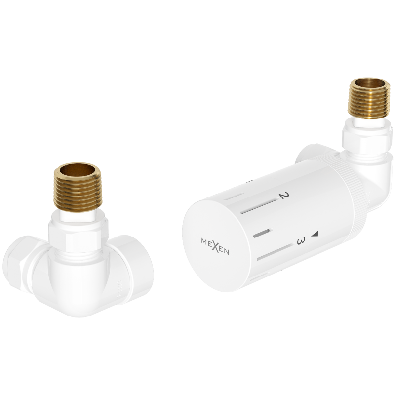 Mexen G05 termostatická sada osiová, biela - W903-958-20