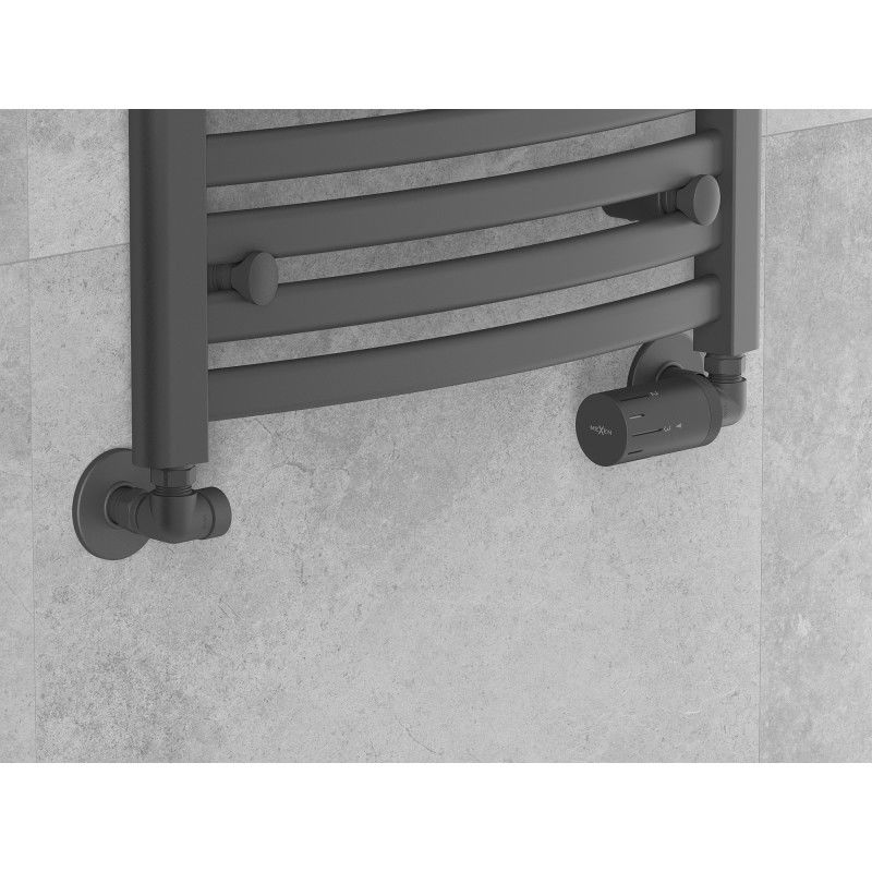 Mexen G05 termostatická súprava axiálna s krytkou R, antracit - W903-958-904-66