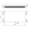 Mexen Flat CCF22 súvisiaci radiátor 500 x 600 mm, dolné stredné pripojenie, 819 W, antracit - W6C22F-050-060-66