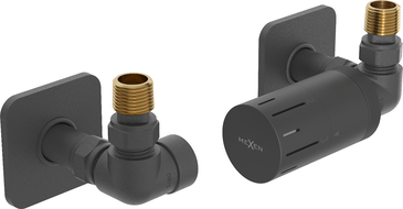 Mexen G05 osová termostatická sada s maskovacím krytom S, antracit - W903-958-909-66