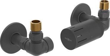 Mexen G05 termostatická súprava axiálna s krytkou R, antracit - W903-958-904-66