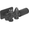 Mexen G05 termostatický set rohový/priamy s krytom S, Duplex, DN50, antracit - W908-958-910-66