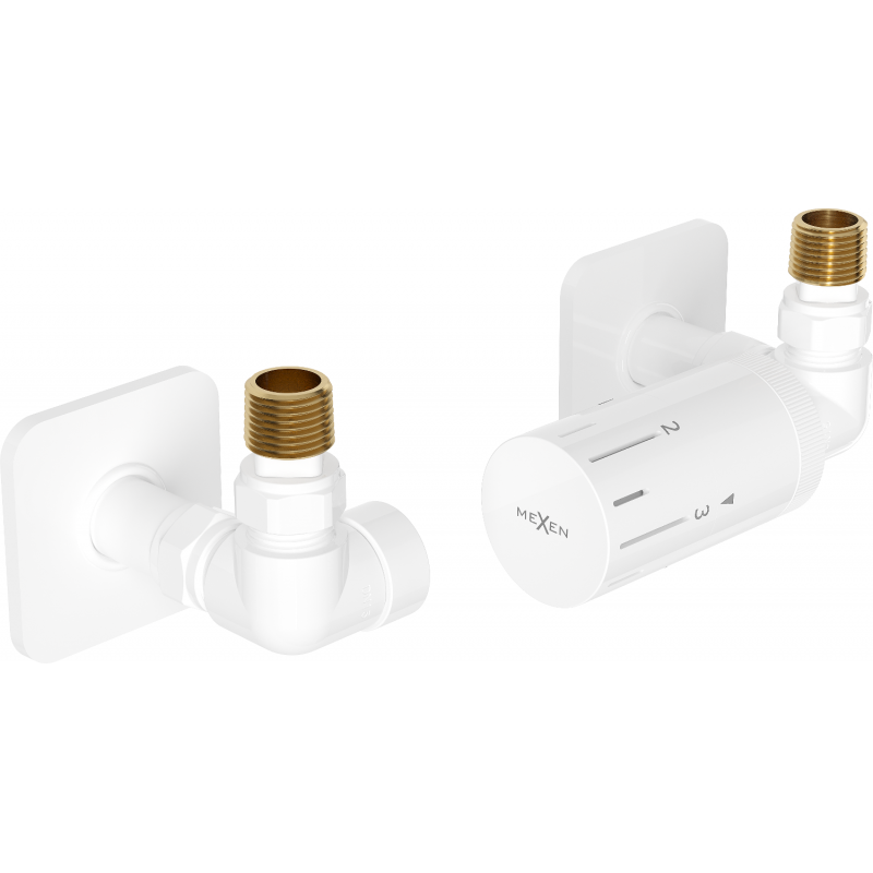 Mexen G05 termostatická sada osová s krytkou S, biela - W903-958-909-20
