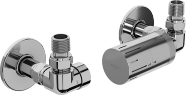 Mexen G05 osová termostatická súprava s R krytkou, chróm - W903-958-904-01