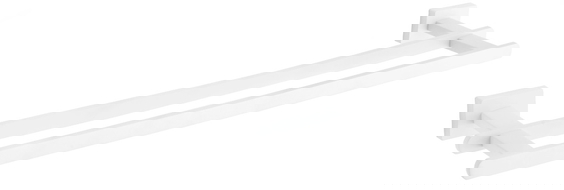 Mexen Arno dvojitý vešiak na uterák, biely - 7020725-20