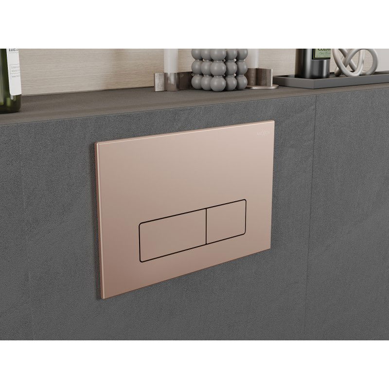 Mexen Fenix 13 splachovacie tlačidlo Slim, ružové zlato - 601305