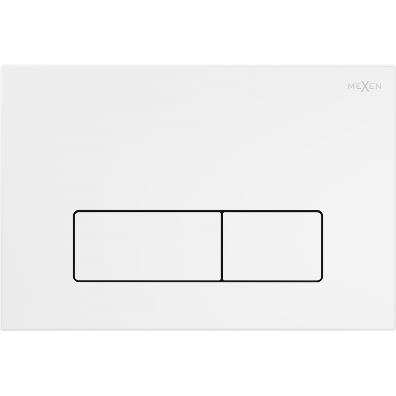 Mexen Fenix 13 splachovací tlačidlo Slim, biela matná - 601320