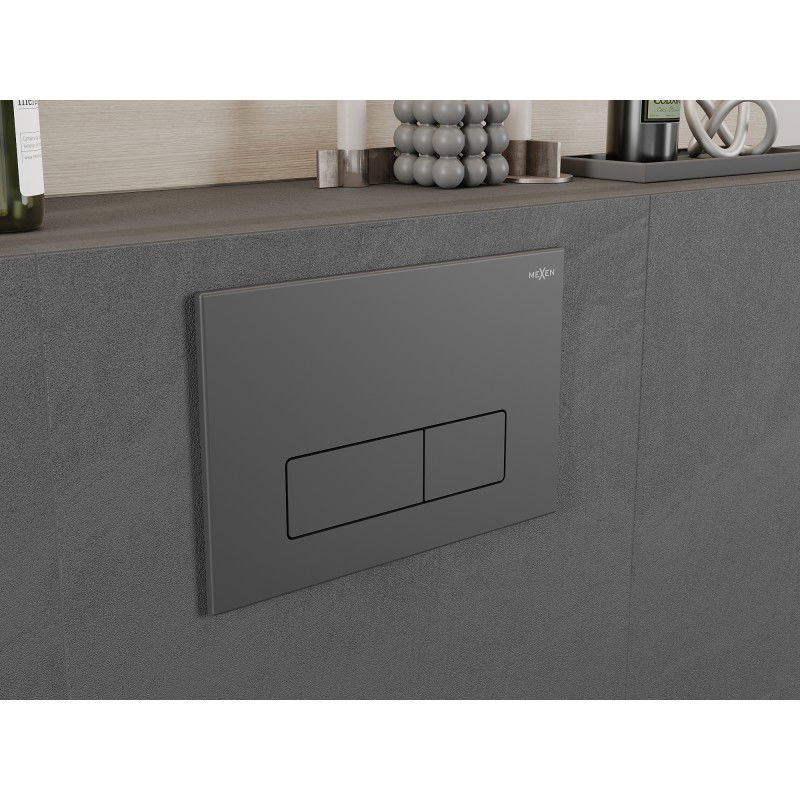 Mexen Fenix 13 splachovacie tlačidlo Slim, gun gray - 601366