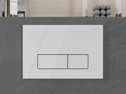 Mexen Fenix 13 splachovacie tlačidlo Slim, biela lesklá - 601300