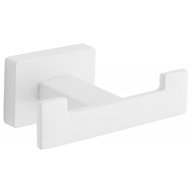 Mexen Arno dvojitý háčik na uterák, biely - 7020735-20