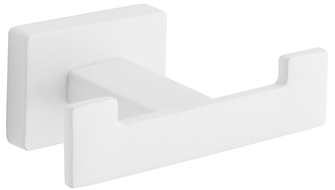 Mexen Arno dvojitý háčik na uterák, biely - 7020735-20