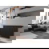 Mexen CC21 vykurovací panel 900 x 2400 mm, pripojenie dolné stredové, 4263 W, čierny - W6C21-090-240-70
