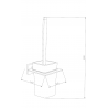 Mexen Arno WC kefa, zlatoružová - 7020750-60