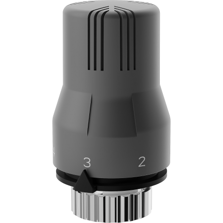 Mexen Uni-Term termostatická hlavica na radiátor, antracit - W908-002-66