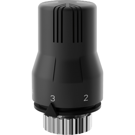 Mexen Uni-Term termostatická hlavica na radiátor, čierna - W908-002-70