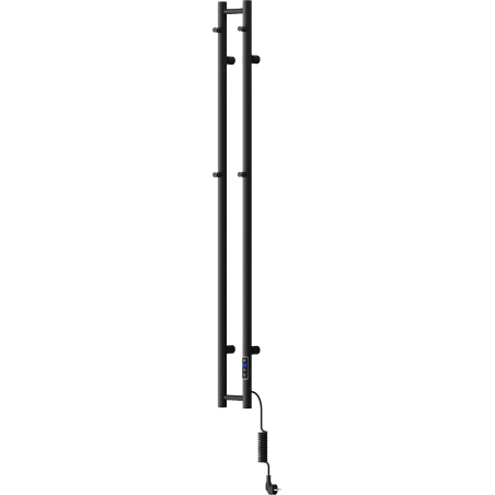 Mexen Pino elektrický radiátor vešiaky na uteráky 1405 x 137 mm, 150 W, čierny - W301-1405-137-00-70