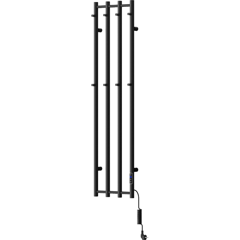 Mexen Pino elektrický radiátor s vešiakmi na uteráky 1405 x 347 mm, 250 W, čierny - W301-1405-347-00-70