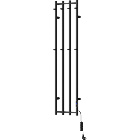 Mexen Pino elektrický radiátor s vešiakmi na uteráky 1405 x 347 mm, 250 W, čierny - W301-1405-347-00-70