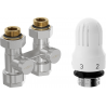 Mexen G04 termostatická dvojrúrová súprava DN50, rovná 1/2"x16 mm, nikel - W912-016-948-01