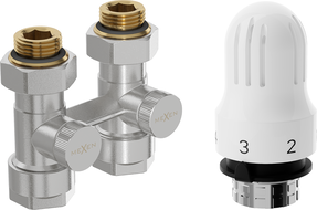 Mexen G04 termostatická súprava dvojrúrková DN50, priamy 1/2"x16 mm, nikel - W912-016-948-01