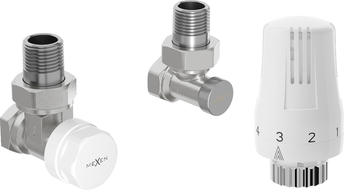 Mexen G01 termostatická sada uhlová, nikel - W913-012-918-01